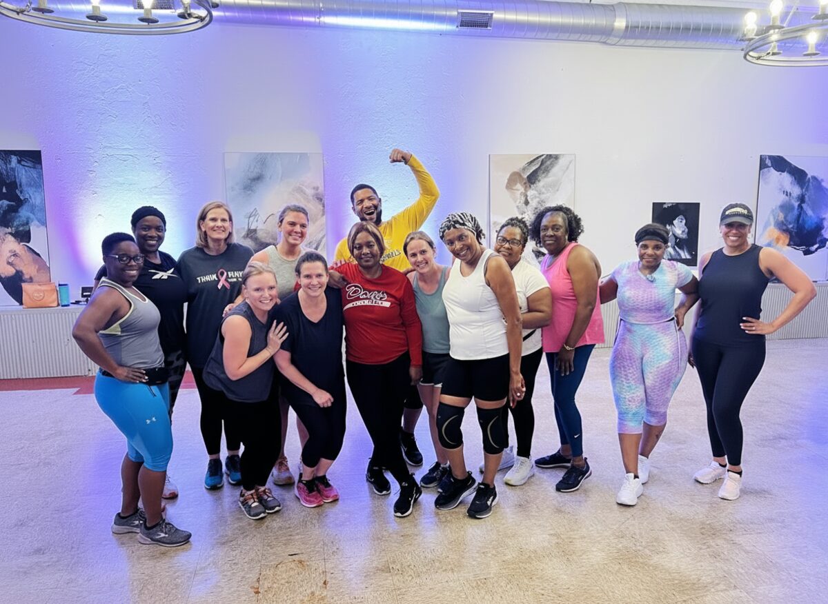 The Well team and members together after a class