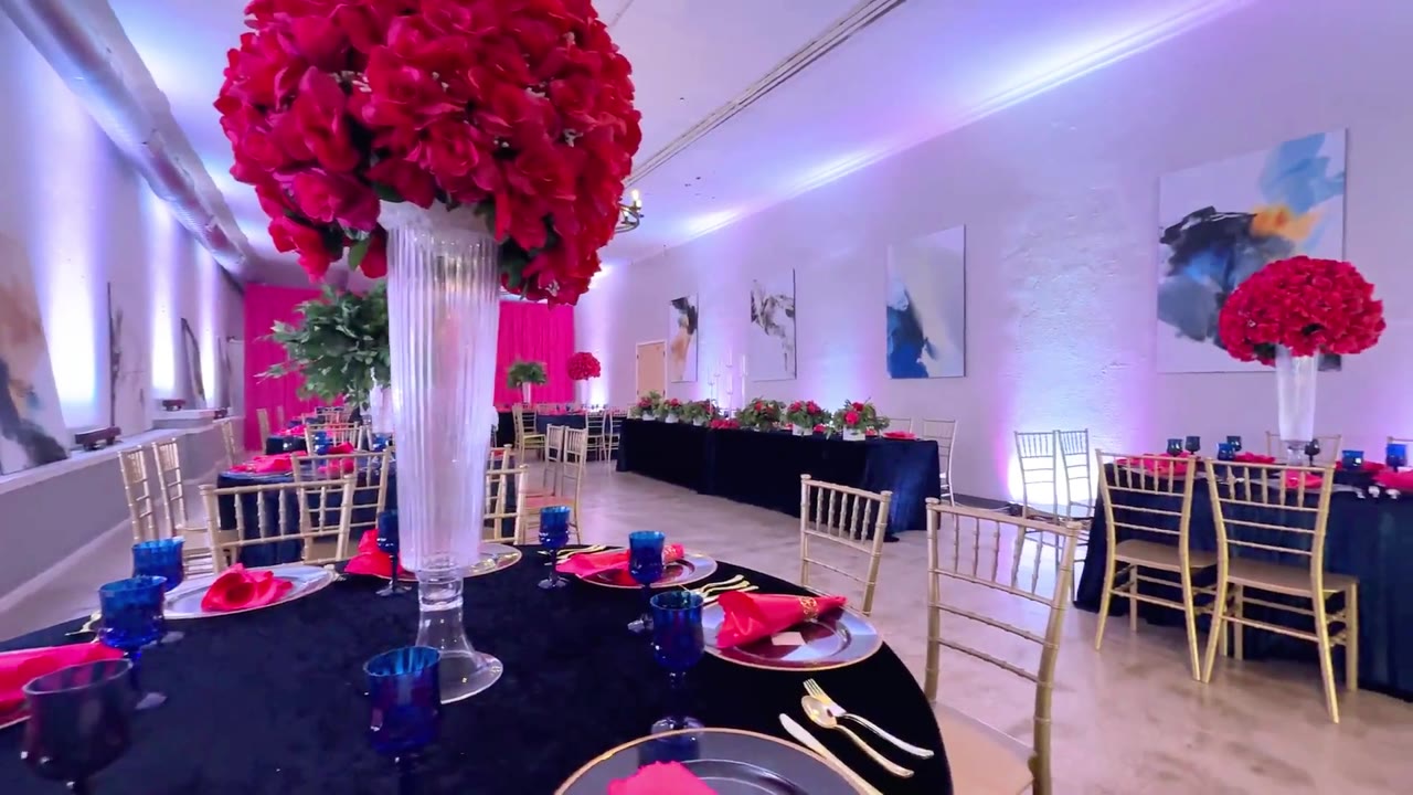 A private celebration set up at The Well